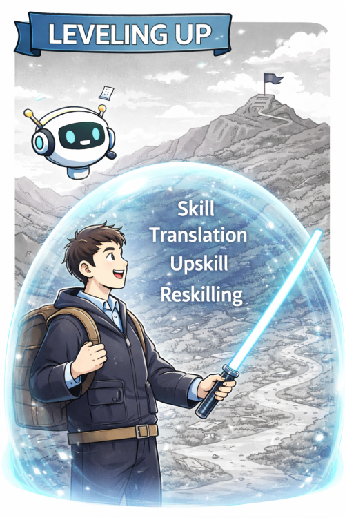 Leveling up — skill translation, upskill, and reskilling with AI companion